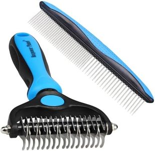 Maxpower Planet Pet Grooming Rake and Dematting Comb for Dogs - Dog Grooming Supplies, Undercoat Rake for Dogs, Cats - Extra-Wide Deshedding Dog Brush, Deshedder Comb for Long Hair - Reduce Shedding