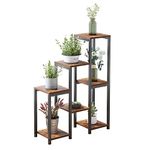 VonDream 3 Tier 7 Potted Plant Stand Indoor, Plant Stands for Indoor Plants Multiple, Corner Plant Shelf for Living Room, Tiered Plant Holder, Metal Plant Table