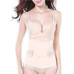 Trendyline Postpartum Belly Wrap, C Section Recovery Belly Band Postpartum Abdominal Binder Waist Trainer, Adjustable Postnatal Body Shaper Shapewear Girdle Support, Medium, Beige