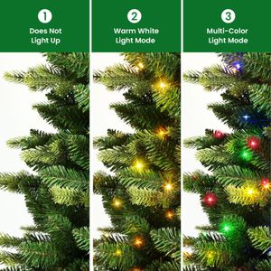 SHareconn 7ft Christmas Tree – RGB Pre-Lit Artificial Holiday Decor