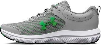 Under Armour Men's Charged Assert 10 Running Shoe, (103) Mod Gray/Mod Gray/Green Screen, 11.5