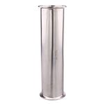 DERNORD Sanitary Spool Tube with Clamp Ends,Stainless Steel 304 Seamless Round Tubing with 3 inch Tri Clamp 91MM Ferrule Flange (Tube Length: 12 Inch / 305MM)