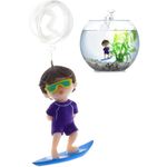 JAINSONS PET PRODUCTS Surfing Boy Floating Landscaping Lovely Diver Fish Tank Decorations Aquarium Floating Diver Ornament Sculpture Decor Fish Aquarium Decoration (Surfing Boy 2 Pcs)