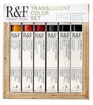 R&F Handmade Paints Pigment Sticks, Translucent Colors, Set of 6-Oil Based Pigment Sticks