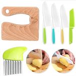 Taicols Kids Knife Set, 6 Pcs Woode