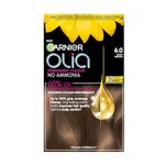 Garnier Olia Permanent Hair Dye, Up to 100% Grey Hair Coverage, No Ammonia, 60% Oils, 6.0 Light Brown