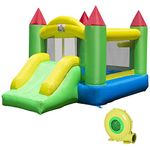 HOMCOM Kids Bouncy Castle Inflatable Bouncer Bounce House and Slide Inflatable Jumper with Blower