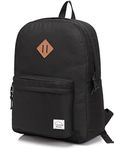 VASCHY Women's Daypack Backpacks, Classic Black, Medium, Daypack Backpacks