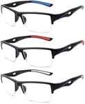 3 Packs Mens Reading Glasses Sporty