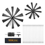 VEVOR 22 Pieces 9.1M Dryer Vent Cleaner Kit, Include 3 Different Sizes Flexible Lint Trap Brush, Reinforced Nylon Duct Cleaning Dryer Vent Brush, Dryer Cleaning Kit with Clamp Connectors