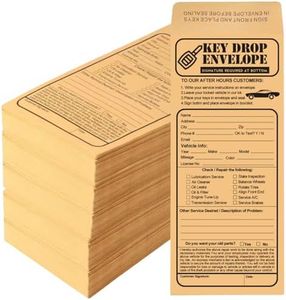 PruQuaiy 500 Pack Heavyweight Key Transfer Envelopes – Secure Adhesive Mailers for Auto Services (4.125"x9.5")