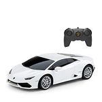 RASTAR Lamborghini Huracan Toy Car, 1/24 Lamborghini Huracan LP610-4 RC Model Car White, Dad Gifts for Father's Day