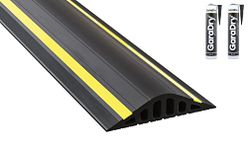 1 ½" High Garage Door Flood Barrier Threshold Kit (8'3") | Flexible PVC | Complete Kit Includes 2 Adhesives | GaraDry