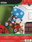 Bucilla 18-Inch Christmas Stocking Felt Applique Kit, 86451 Holiday Drive