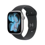 Apple Watch Series 11 [GPS + Cellular 46mm] Smartwatch with Space Gray Case and Black Sport Band - M/L. Sleep Score, Fitness Tracker, Health Monitoring, Always-On Display, Water-Resistant