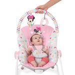 Disney Baby MINNIE MOUSE Infant to Toddler Rocker & Seat with Vibrations and Removable Toy Bar, 0-30 Months Up to 40 lbs (Forever Besties)