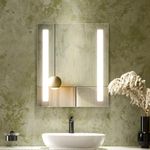 Kohler Vitality Column Lighted Mirror 60 cm x 70cm, 3rd Gen HD Mirror, Defogger, Touchless Switch