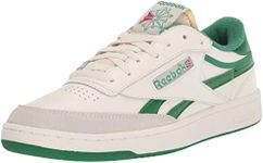 Reebok Men's Club C Sneaker, Chalk/White/Glen Green, 10.5