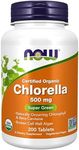 NOW Chlorella 500 mg, Certified Organic,200 Tablets