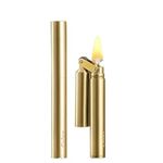 Lighter Metal Creative Cool Lighter Storm Lighter Jet Flame, gas free Cool lighter storm lighter jet Flame gas free，Kerosene lighter Men's Gift with Gift Box(golden) candle lighter