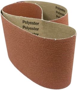 Benchmark Abrasives 6" x 48" Ceramic Sharpening Sanding Belts for Grinding Deburring Polishing Rust Removal on Metal, Stainless Steel, and Carbon Steel, Use with Belt Disc Sander (2 Pack) - 36 Grit