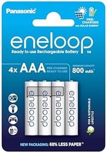 eneloop AAA/Micro Ni-MH battery (4-pack), rechargeable battery, NEW upgraded min. capacity 800 mAh