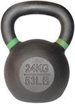 Kettlebells Cast Iron and Powder Coated Sold Individualy from 4KG to 32KG/9LBS to 70LBS.(24),Black