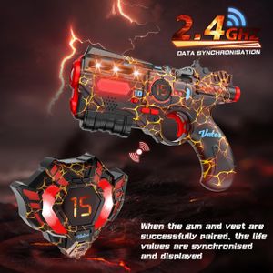 VATOS Rechargeable Laser Tag Set – 4-Player Game Kit