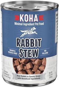 KOHA Minimal Ingredient Rabbit Stew for Dogs, High Protein Limited Ingredient Dog Food, 12.7oz Cans (Case of 12)