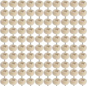 HIPOGT 100 pcs 1/8inch Cashmere Polishing Buffing Wheel for Dremel Polishing Kit - Polishing Wheel or Silver Polish Wheel - Watch Polishing Kit - Jewelry Polishing Kit
