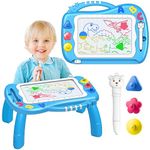 1-5 Year Old Boy Gifts,Topunny Magnetic Drawing Board for Kids Toys for 1 2 3 4 5 Year Old Boys Doodle Board for Toddler Educational Toys for 2 Year Old Gifts for Little Boys Blue