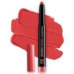 FACES CANADA Ultime Pro HD Intense Matte Lipstick + Primer - Scarlet (Red), 1.4g | 9HR Long Stay | Flawless HD Matte Finish | Intense Color | Lightweight | Smooth Glide | Primer Infused