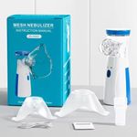 ESCUCHA Portable Mesh Nebulizer Handheld, One Touch Operation, No Noise, High Nebulization Rate, Personal Inhalers For Breathing Problems Lightweight, Travel Friendly For Adults & Kids