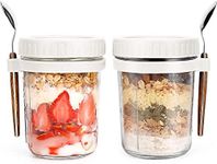 ALINK 2 Pack Overnight Oats Jars, O