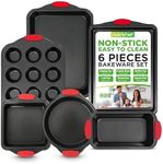 NutriChef 6-Piece Nonstick Bakeware