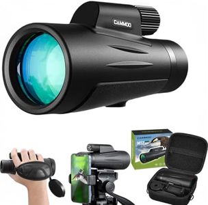 12x50 Monocular Telescope for Adults High Powered, Low Light Larger Vision BAK4 Prism & SMC Lens, Frog & Waterproof Hiking Hunting Gear Gifts for Men, Black