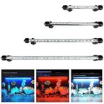 GreenSun LED Aquarium Light, Submersible Multi-Color Waterproof Fish Tank Light Underwater Crystal Glass Lights Suitable for Saltwater and Freshwater-15 inch(38 cm)