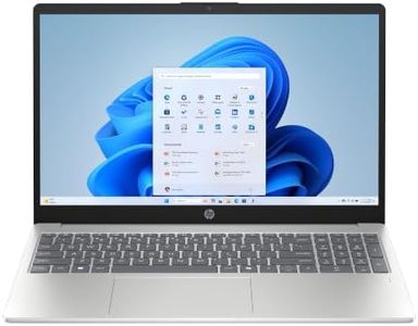 HP 15.6 inch Laptop PC, FHD IPS Display, Intel Processor N100, 4 GB RAM, 128 GB UFS, Intel UHD Graphics, Wi-Fi 6, Windows 11 Home, Natural Silver, 15-fd0016ca