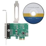 OKBY PCI Express Parallel Card - Parallel Port DB25 LPT Printer to PCI-E Express Cards Converter Adapter Controller for Desktop