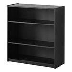 Mainstays 3-Shelf Bookcase, Multiple Colors Black