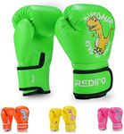 Redipo Kids Boxing Gloves for Boys and Girls, Youth Boxing Training Gloves for Kids 3-15, 4&6OZ Punching Bag Kickboxing Thai Mitts MMA Training Sparring Gloves