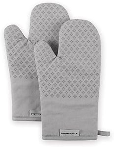 KitchenAid Asteroid Oven Mitt Set, 7"x12.5", Grey, 2 Piece