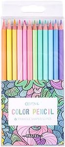 ECOTREE Macaron Colored Pencils, soften wood, Pastel coloring for adult and kids, Pack of 12