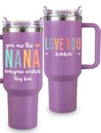 Nana Tumbler 40oz, Mothers Day Gifts for Nana, Nana Gifts for Mothers Day, New Nana Gifts from Grandkids, Nana Gifts from Grandchildren, Nana Birthday Gifts from Grandson, Christmas, Gift Ready