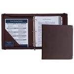 Samsill Classic Professional 3 Ring Zippered File Binder, 2 Inch Round Ring, Portfolio Organizer for 8.5x11'' Documents, Binder with Zipper, Silver Corner Accents, Burgundy