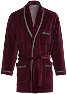 Elegante Corto Vestaglia per Gli Uomini Revise RE-117 - Rosso Bordeaux – XL