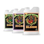 Advanced Nutrients pH Perfect Hydroponic Nutrients: Bloom, Micro and Grow 1-Liter PACK OF 3