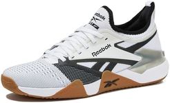 Reebok Nano Court Sport Men's Pickleball or Tennis Shoes for Men, White/Black/Grey 1, 10.5