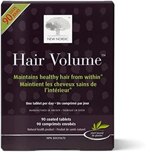 New Nordic Hair Volume - Hair Support Supplement with Apple Extract, Biotin & More - Supports Hair, Skin & Nails - Non-GMO, Gluten-Free & Dairy-Free - 30 Tablets (Pack of 3)