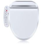 Bidet Toilet Seat Elongated - Toilet Seat Bidet with Dryer and Warm Water, Temperature Controlled Wash, Smart Touch Panel, Nightlight, Toilet Bidet Slow Close